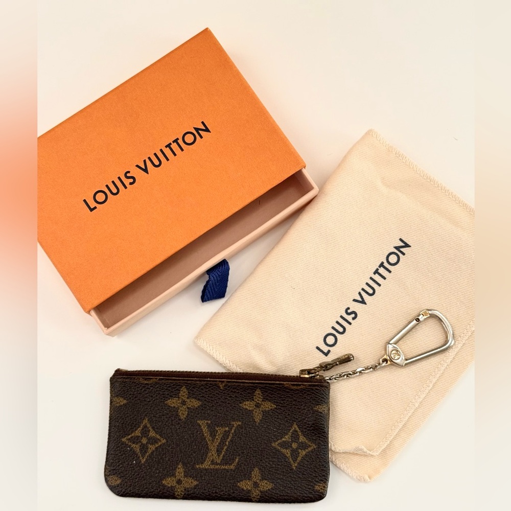 Louis Vuitton Brown and Tan Monogram Pouch